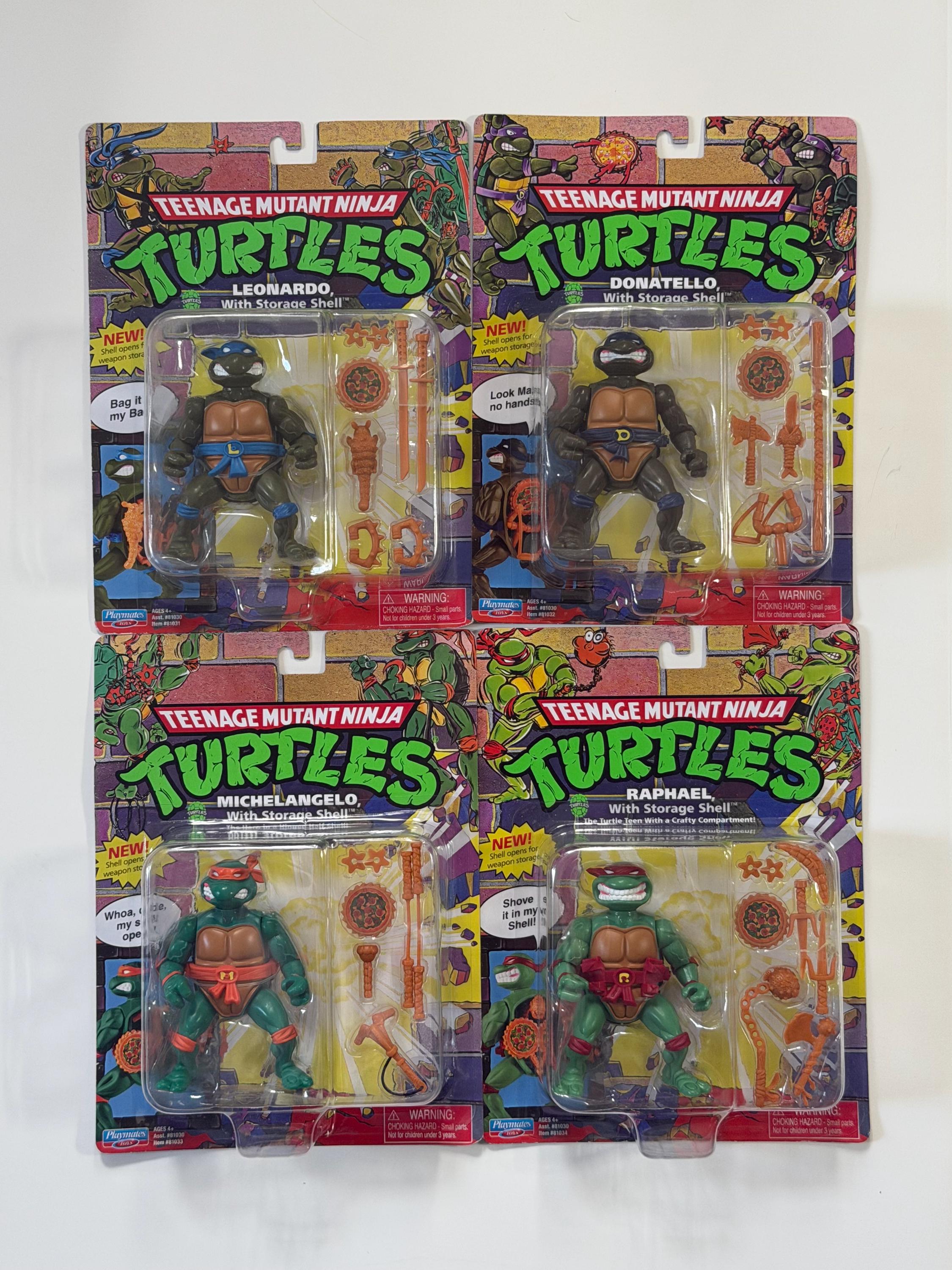 Nickelodeon Teenage Mutant Ninja Turtles TMNT Playmates Storage Shells ...