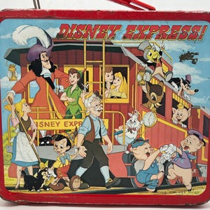 Vintage Walt Disney - Disney Express metal lunchbox