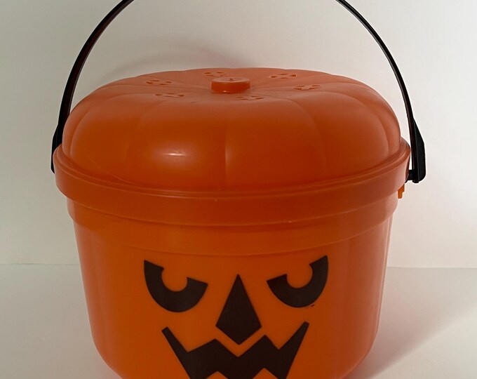 1986 Mcdonald’s Mcgoblin Halloween Boo Bucket Candy Pail With Lid - Etsy