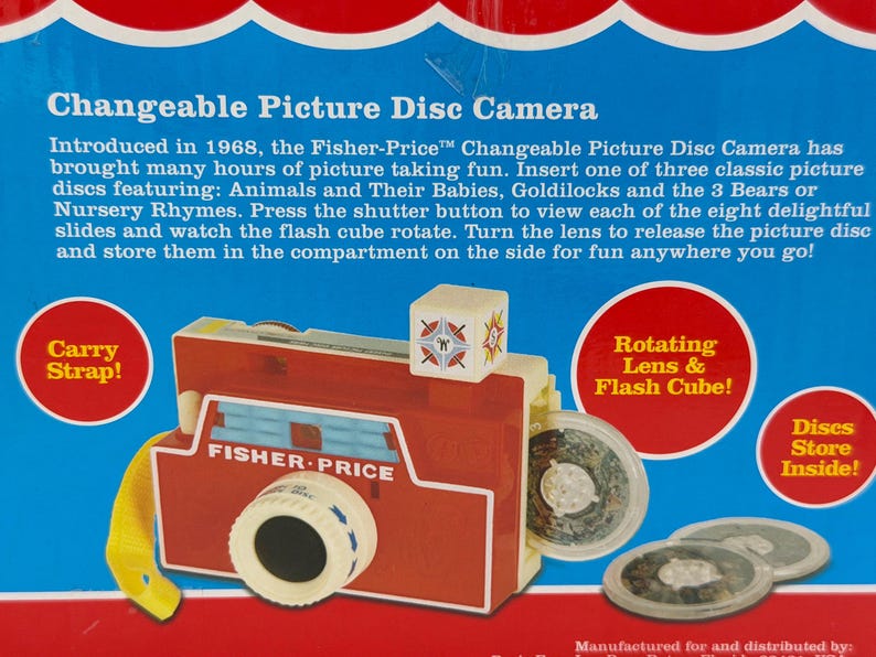 Fisher Price Retro Picture Disc Camera With Flash Cube - Etsy