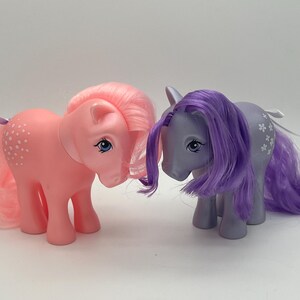 G1 My Little Pony  40th anniversary pearly Cotton Candy and Blossom