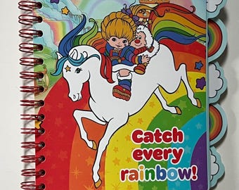 Rainbow Brite tab divider journal