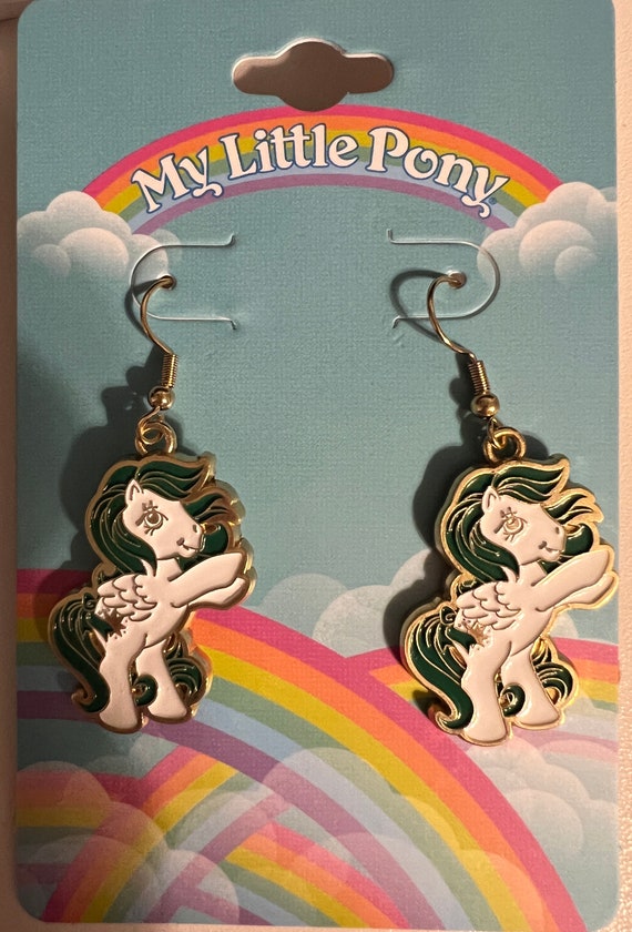 G1 Retro My Little Pony Starshine enamel earrings