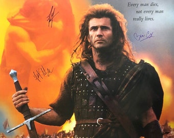 Signed Braveheart Movie Poster