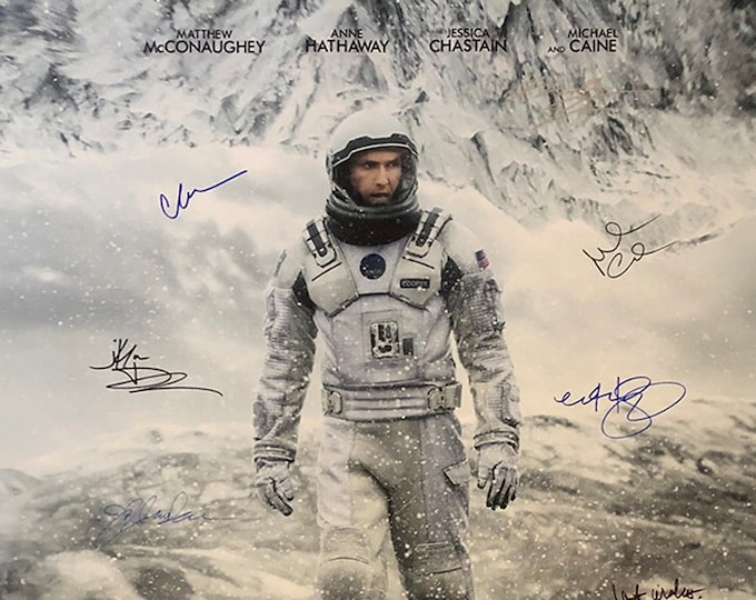 Signed Interstellar Movie Poster - Etsy