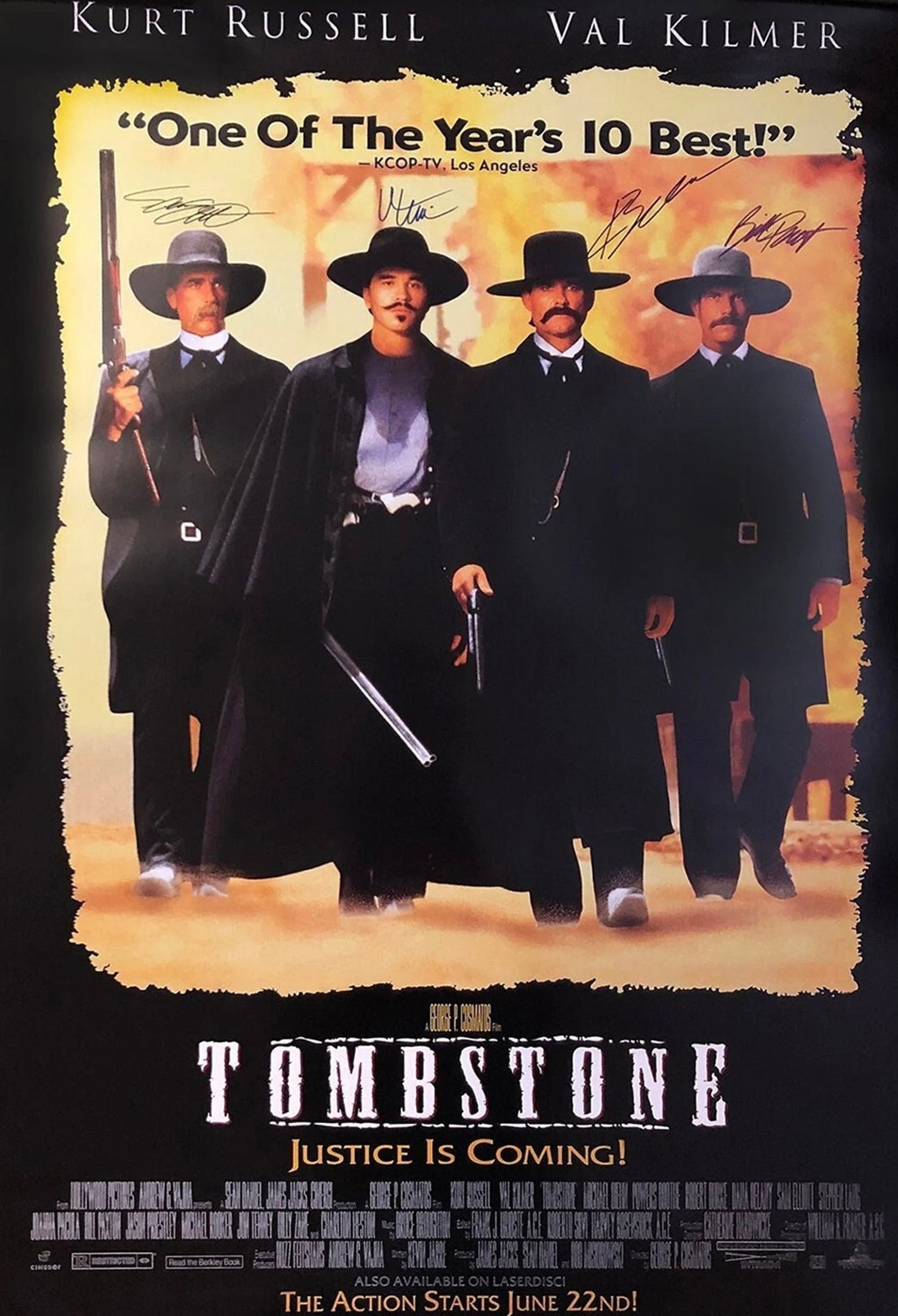Signed Tombstone Movie Poster Etsy