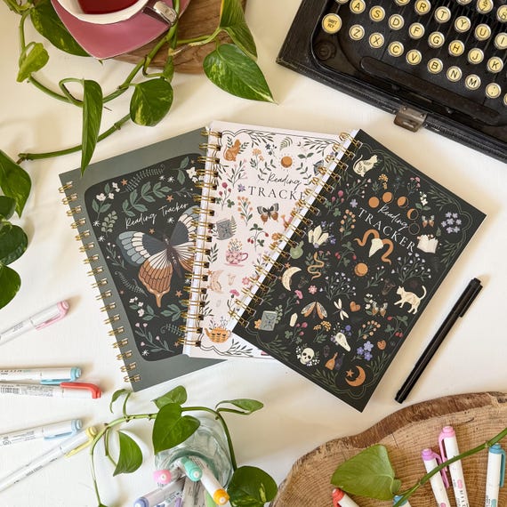 Reading Tracker Journal, Book Review Planner, Book Club Gift