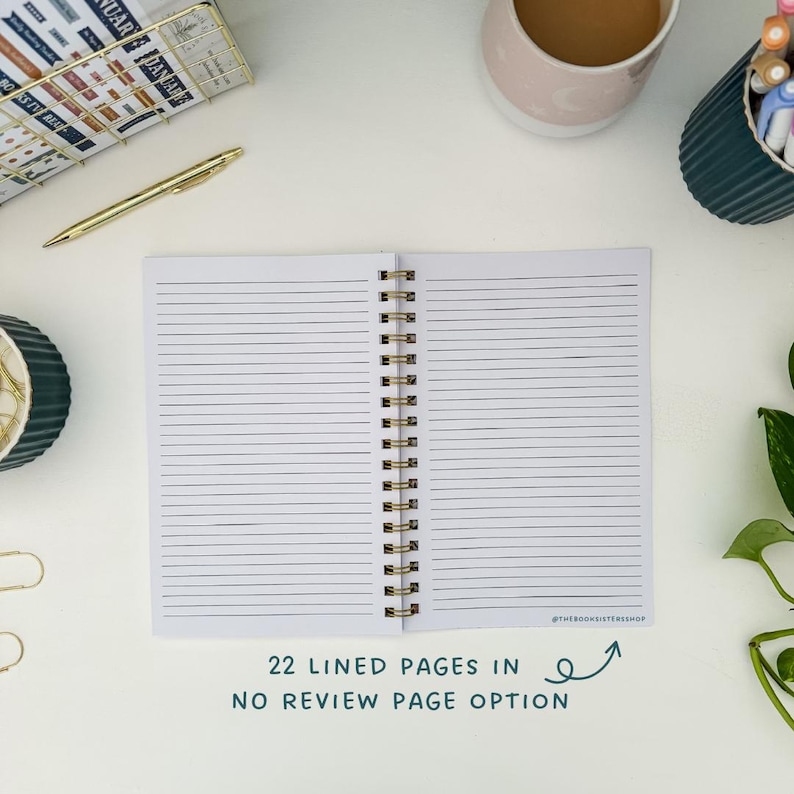 Reading Tracker Journal, Softcover Book Review Planner image 20