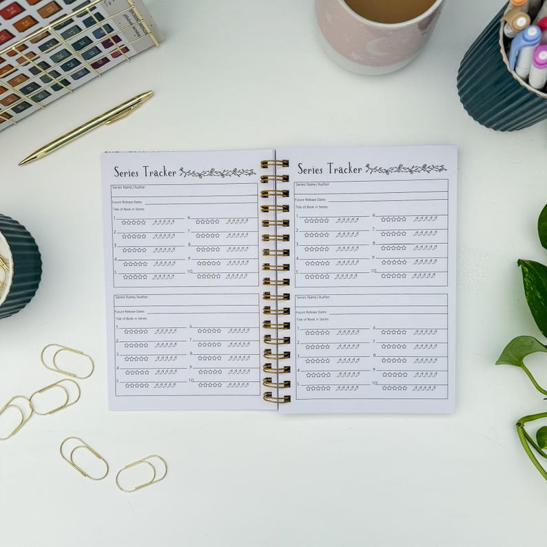 Reading Tracker Journal, Softcover Book Review Planner image 12