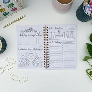 Reading Tracker Journal, Softcover Book Review Planner image 16