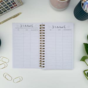 Reading Tracker Journal, Softcover Book Review Planner image 8