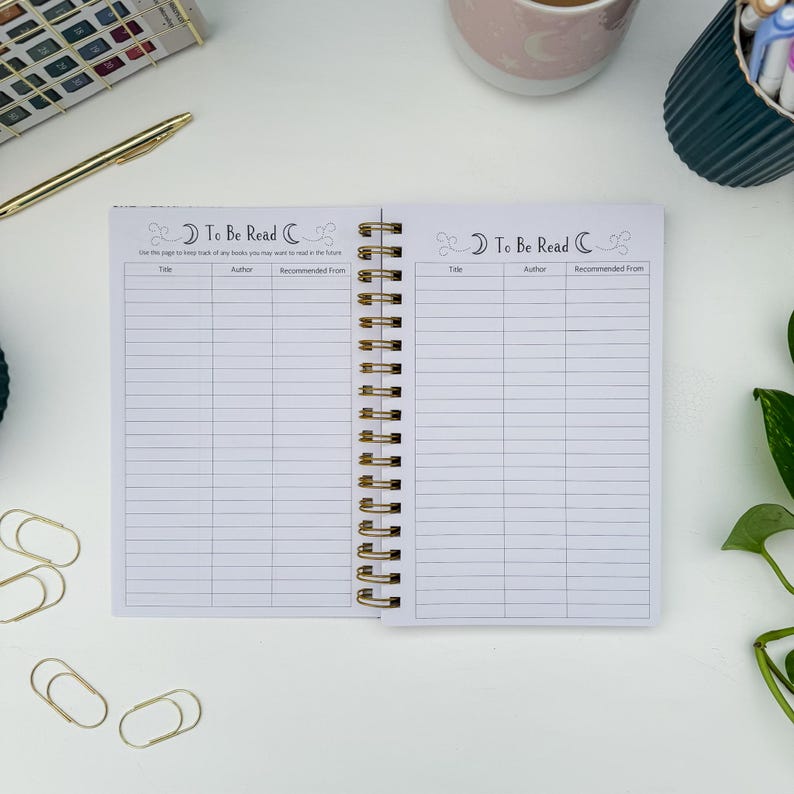 Reading Tracker Journal, Softcover Book Review Planner image 8