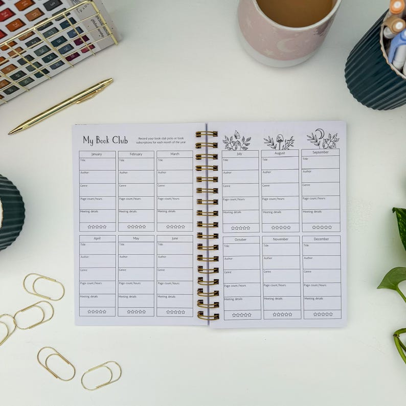 Reading Tracker Journal, Softcover Book Review Planner image 11