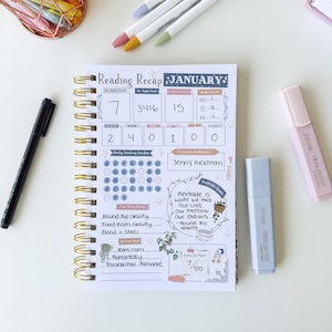 Reading Tracker Journal, Softcover Book Review Planner image 14