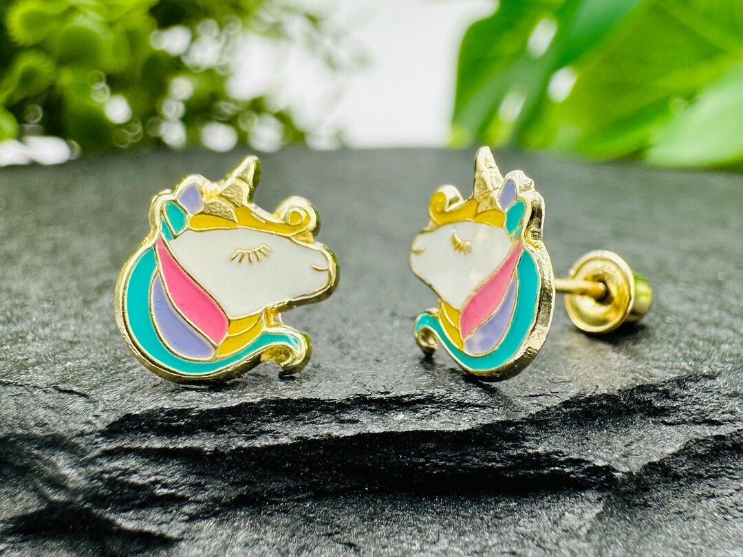 ◆STONEHENgE◆ Unicorn 14K Earrings U0122 il_1080xN.4869455542_5yq7.jpg