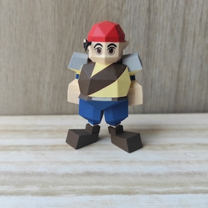 FFVII Figur Keil Lowpoly Final Fantasy 7