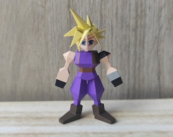 FFVII Figura Cloud Strife Lowpoly Final Fantasy 7