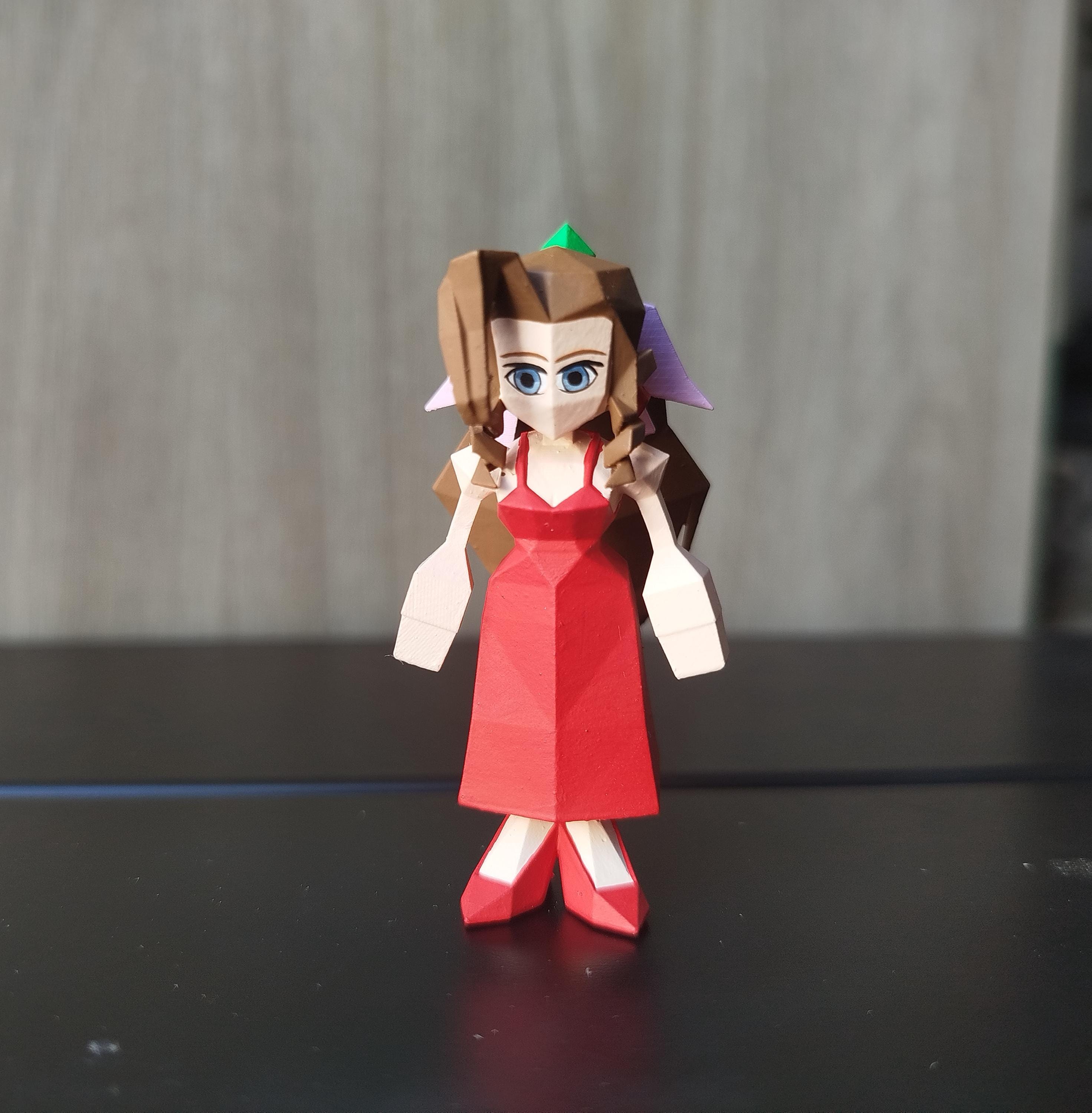 aerith red dress figure Fantasy VII FF7 Aerith Gainsborough Red Full Dress FIGURES In Stock