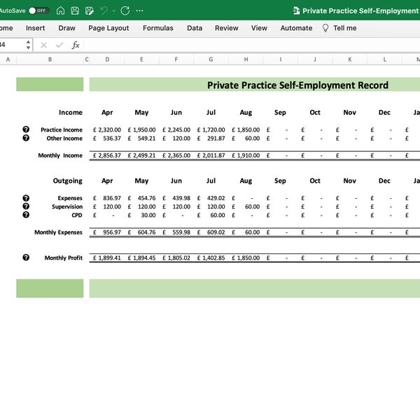 Psychotherapy Invoice Etsy