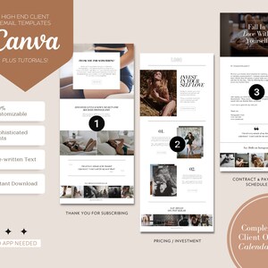Boudoir E-Mail-Antwortkalender, Canva-Vorlagen, vollständiges Kunden-Onbording, anpassbar, Boudoir-Kundenfragebogen