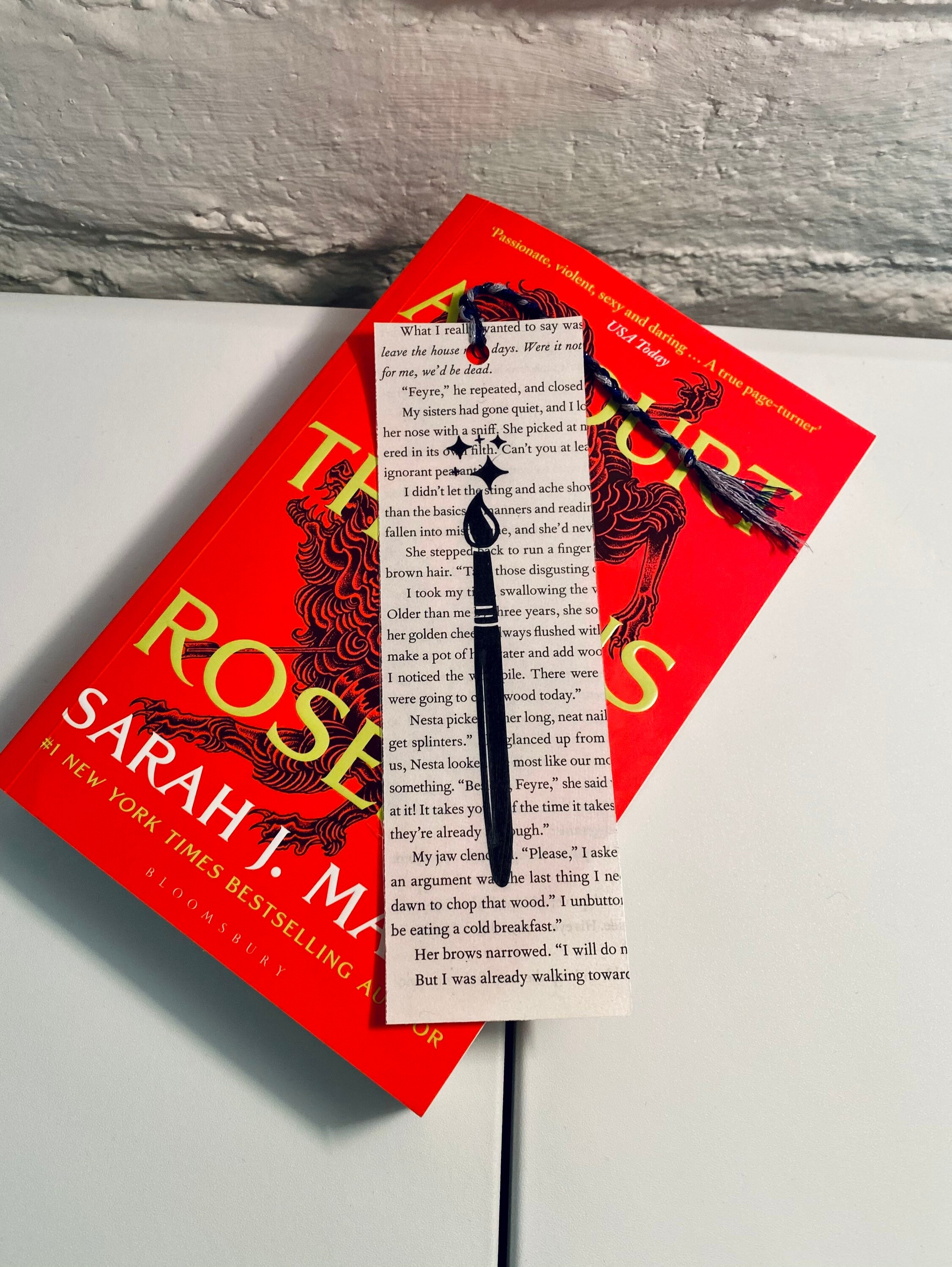 A Court of Thorns and Roses Inspired Bookmarks Etsy