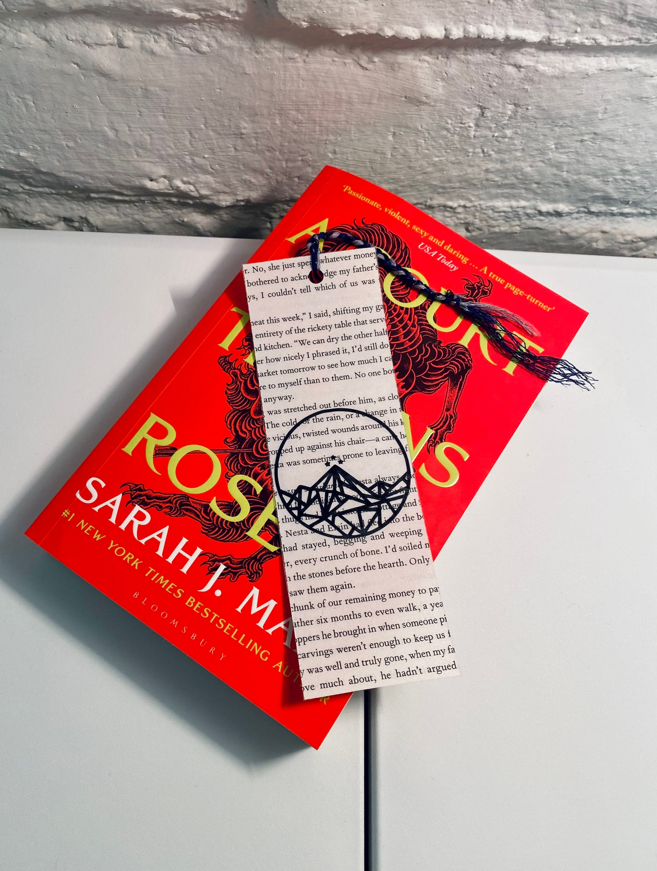 A Court of Thorns and Roses Inspired Bookmarks Etsy