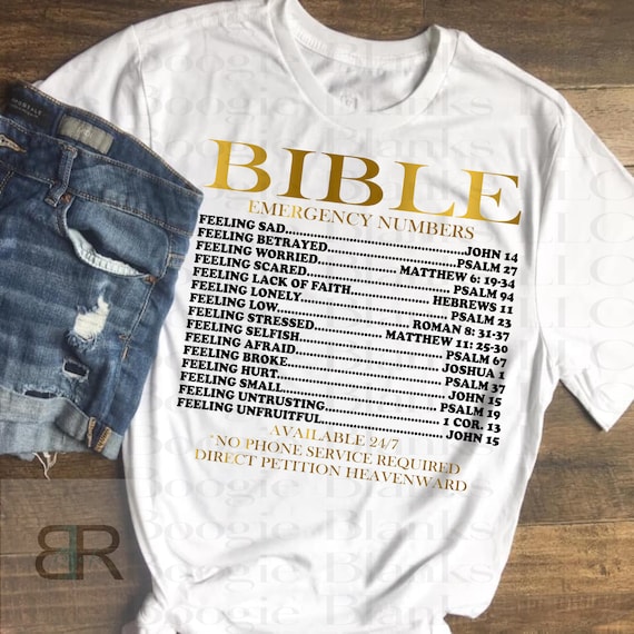 Débardeur Chrétien Avec Verset De La Bible Et Numéros D'Urgence - Message De Foi Et D'Espoir - 4