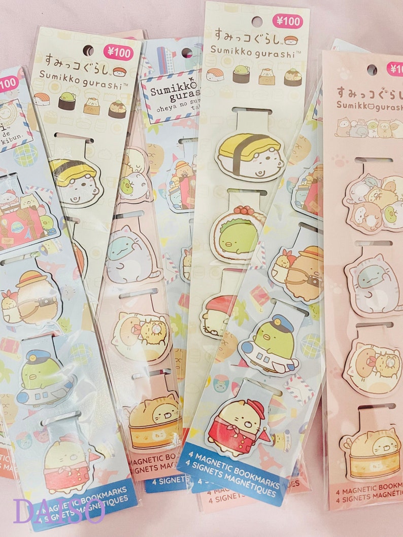 Daiso Sanx Sumikko Gurashi Bookmark Etsy Hong Kong