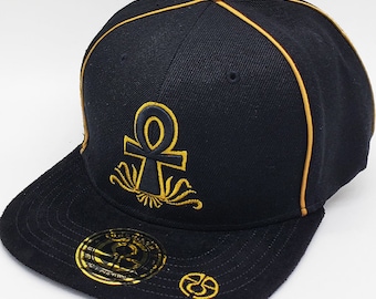 Ankh Hat - Embroidered Ankh Hat-Ancient Egyptian Ankh Hat