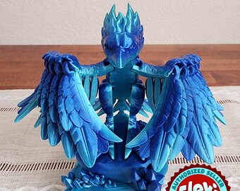 Flexi Phoenix: 3D Printed Fidget Toy, Desk Decor