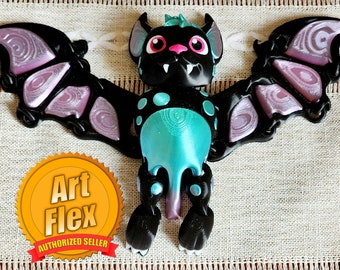 Flexi Bat: 3D Printed ArtFlex Figurine
