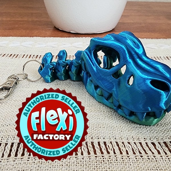Flexi T-Rex Keychain