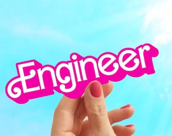 Engineer Vinyl Sticker: Laptop, Water Bottle Decal