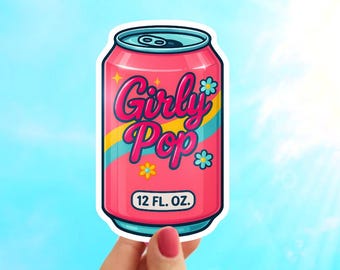 Girly Pop Sticker: Retro 2000s Sticker