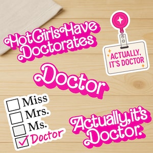Actually, it's Doctor Sticker Bundle - Graduation Gift for Female Doctors