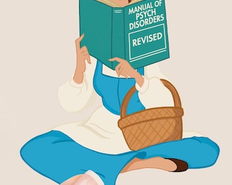 Psychology Princess Vinyl Sticker: Therapist, Psychiatry, Social Work Gift