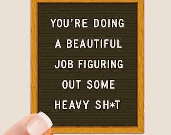 You're Doing a Beautiful Job Sticker - Mental Health Gift