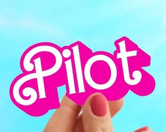 Pilot Sticker - Aviation Sticker for Female Pilots