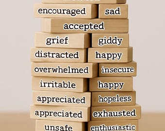 Feelings Blocks Therapy Game: SEL Activity (Digital Download)
