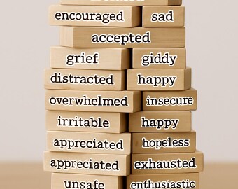 Therapy Game Stickers: Emotion Blocks for SEL Learning