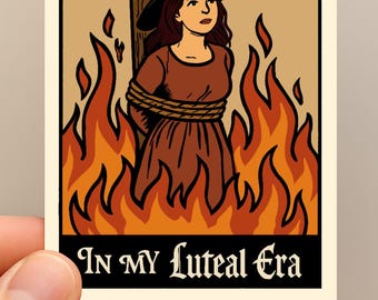 PMDD Awareness Sticker: Luteal Phase Witch - Waterproof Vinyl