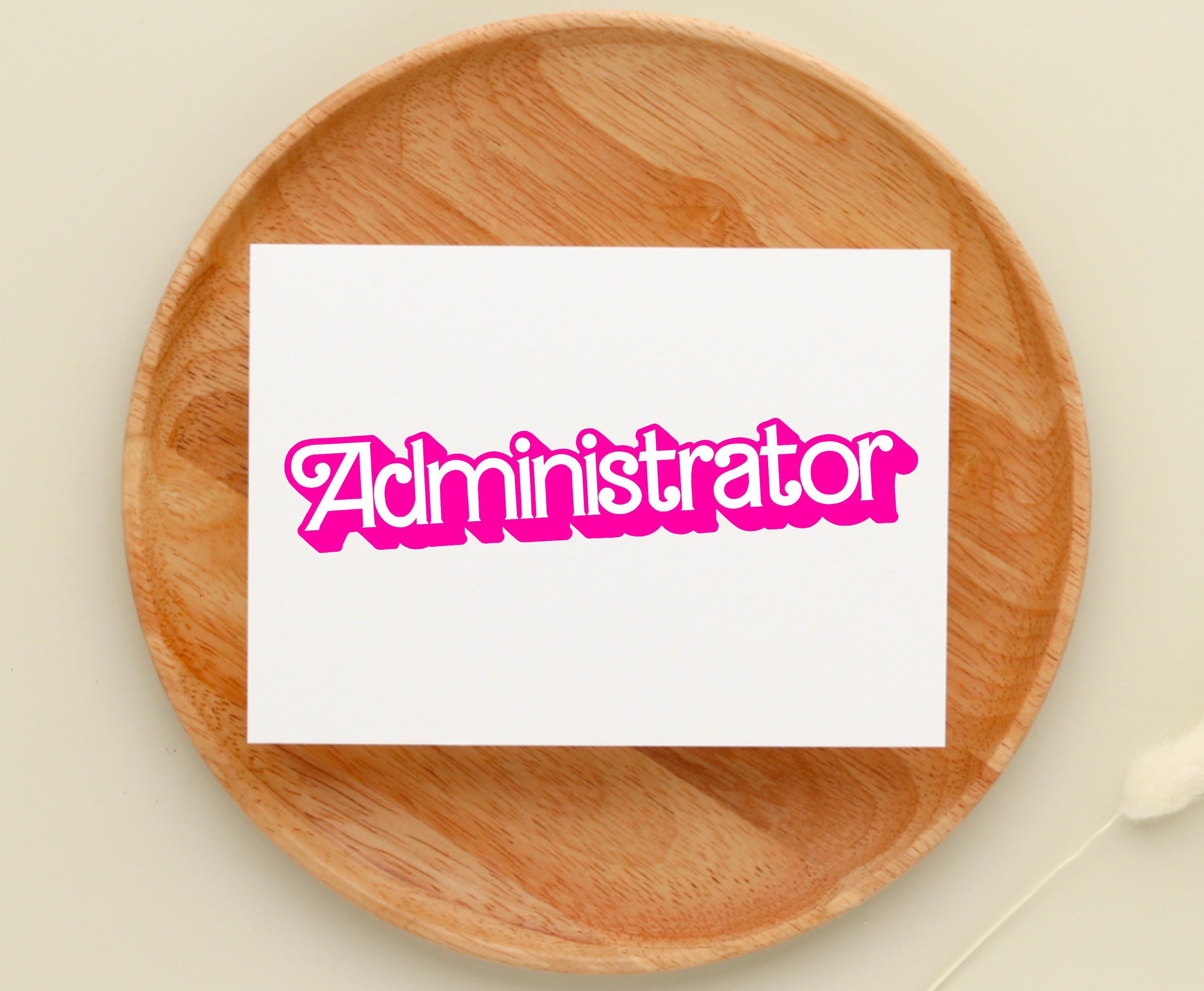 Higher Admin Computer Sticker Administrator Vinyl Sticker: Laptop, Water Bottle Decal - Etsy