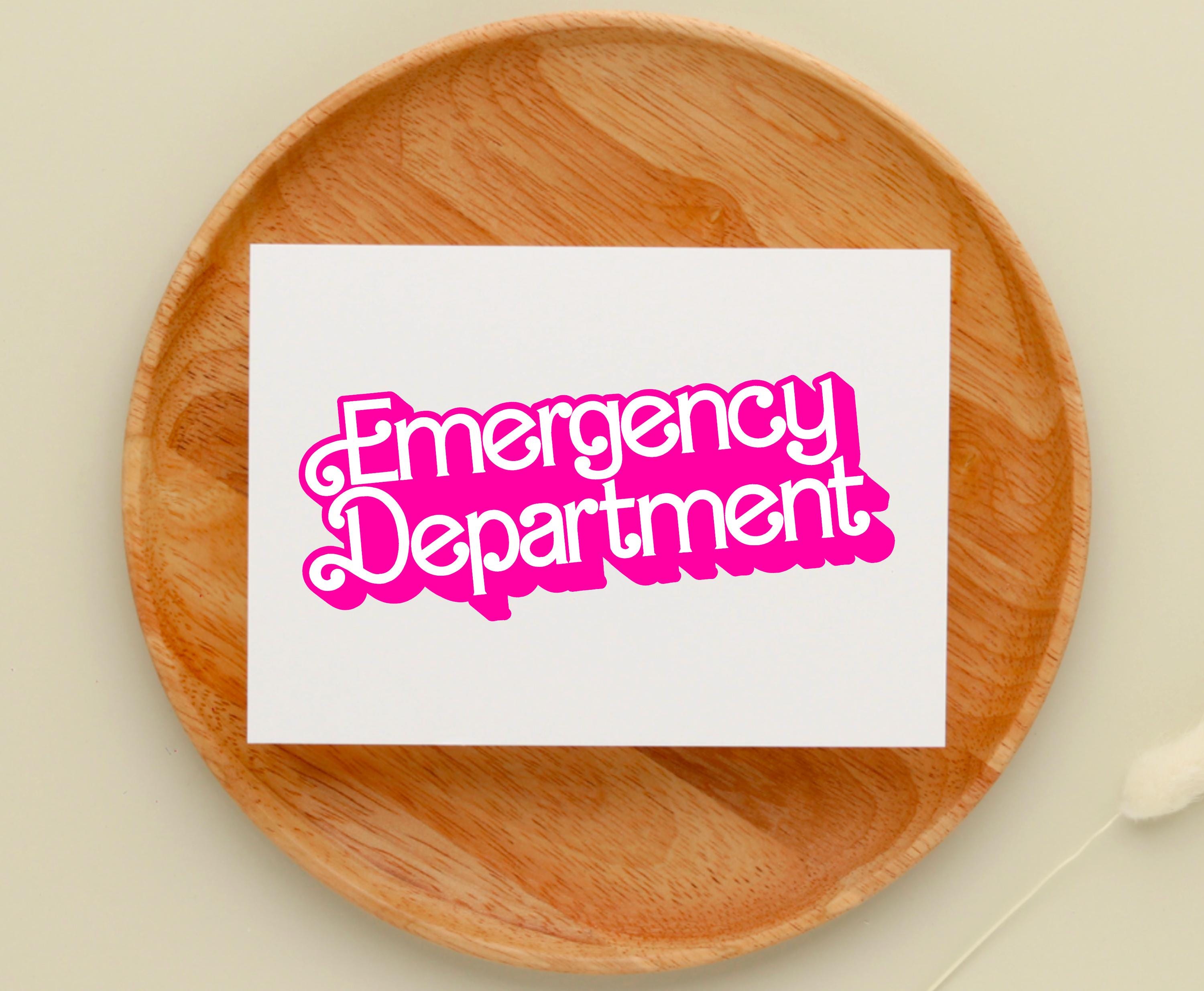 Emergency Department Nurse Sticker – ER Gift - Etsy