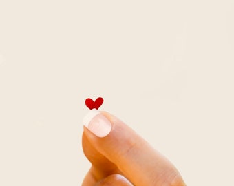 DIY Mini Heart Stickers & Confetti - Digital Download for Cutting Machines