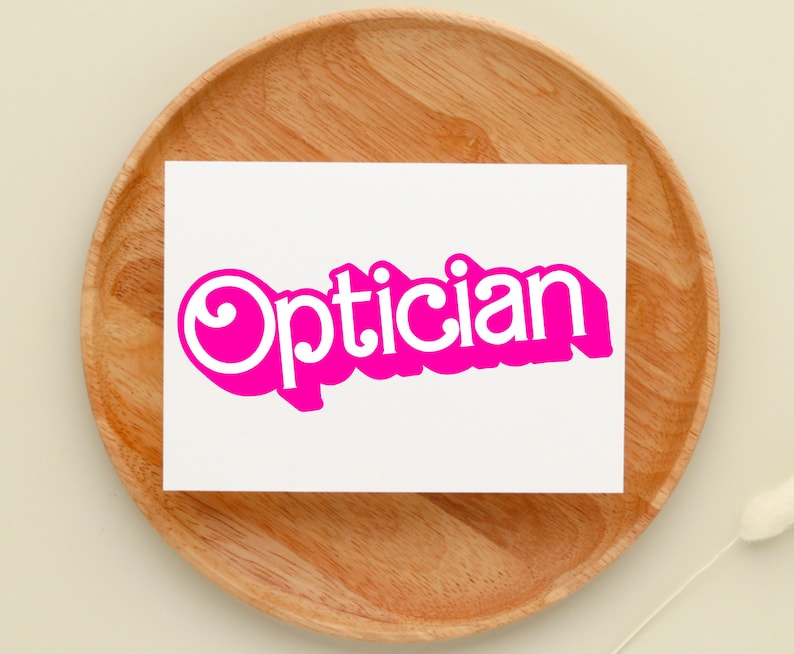 Optician Sticker - Optician Gift - Etsy