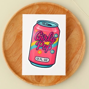 Girly Pop Sticker: Retro 2000s Sticker bild 2
