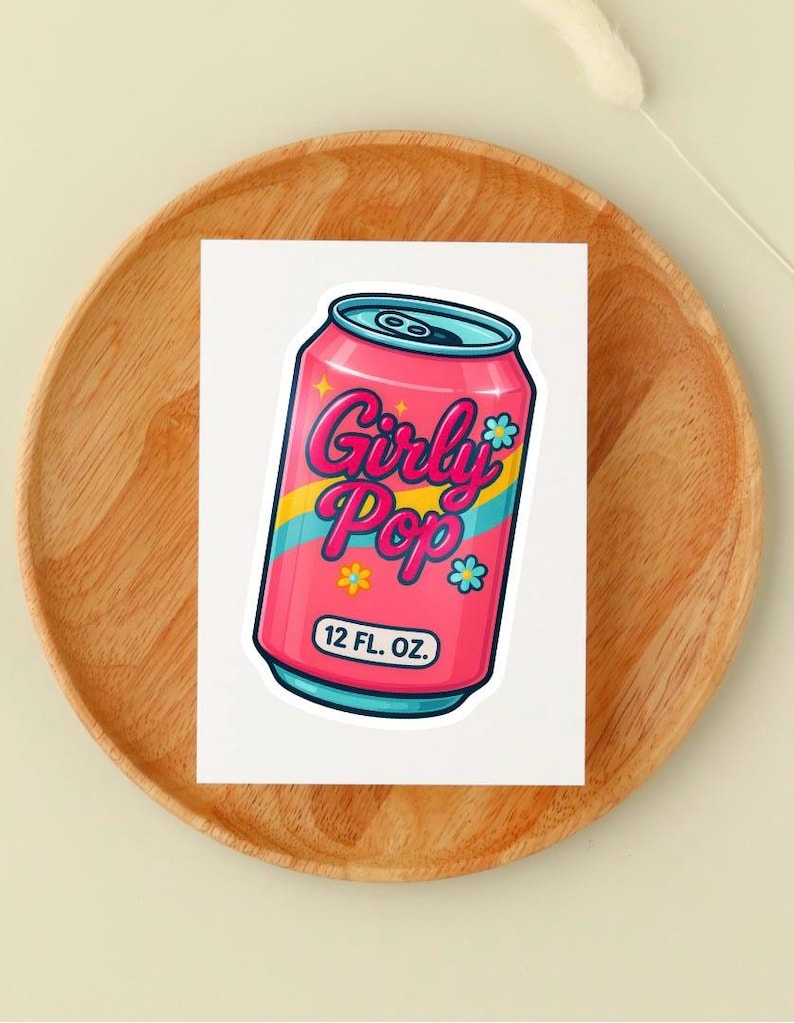 Girly Pop Sticker: Retro 2000s Sticker bild 2