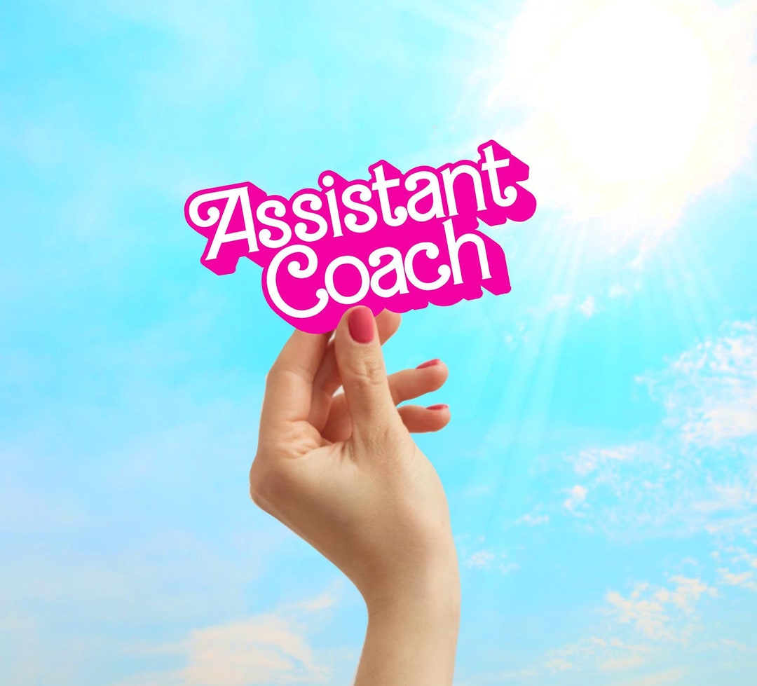 Assistant Coach Vinyl Sticker: Water-resistant Decal - Etsy