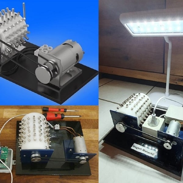 Générateur d’énergie libre de moteur magnétique modèle 3D | Plans de bricolage Nouveau 2022 Multi Langue