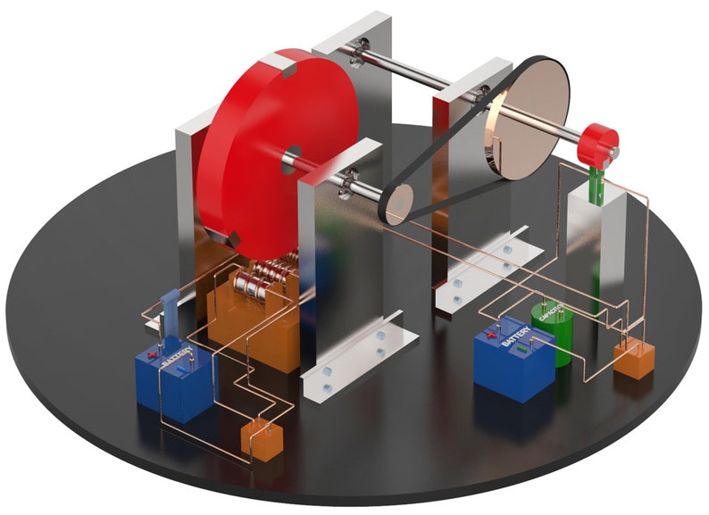 Magnet Motor Free Energy Generator John Bedini 3D Model DIY Plans New 2022 Multi Language image 2
